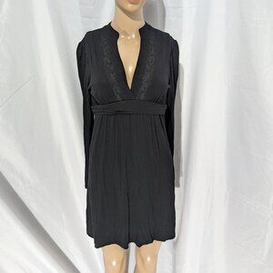 BCBGMaxArzia Long Sleeve Black Dress Women's XSP